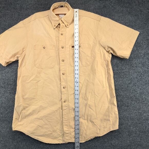Carhartt Rugged Outdoor Wear Men's Button-Down Shirt Tan Large Vintage - Picture 11 of 13